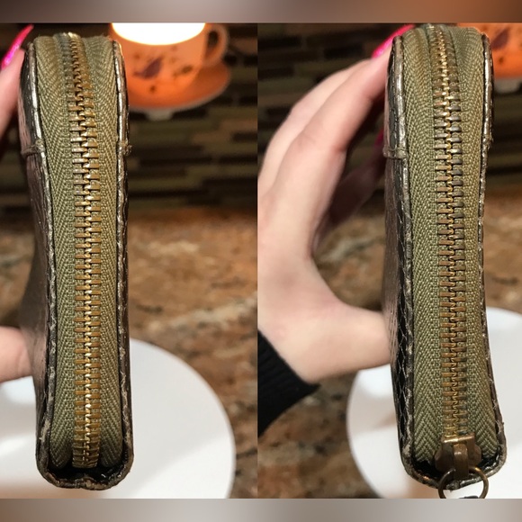 See By Chloe Metallic Leather Zip Around Wallet 🤩❤️‍🔥